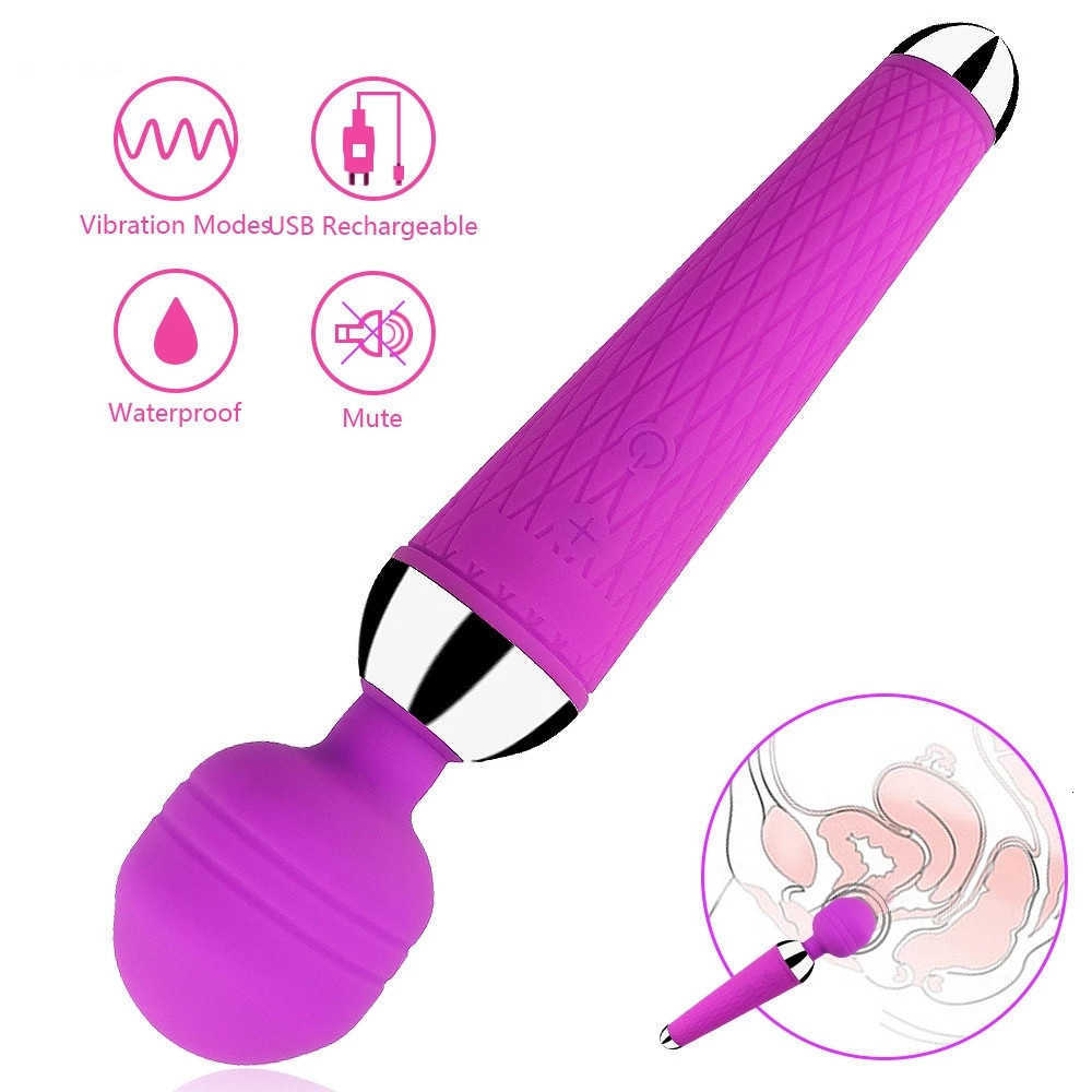 Wibrator av dla kobiety 18 g punktowy masażer potężna magiczna różdżka stymulator wibracyjny wibrujący dildo żeńskie erotyczne