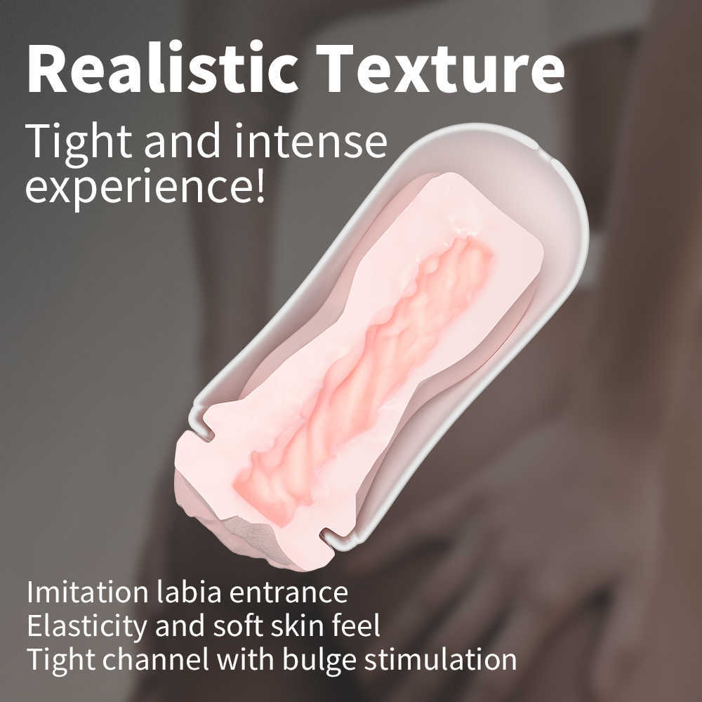 Masażer sucha studnia męska mastorka miękka miękka realistyczna pochwa dla mężczyzn silikonowe mens masturbacja
