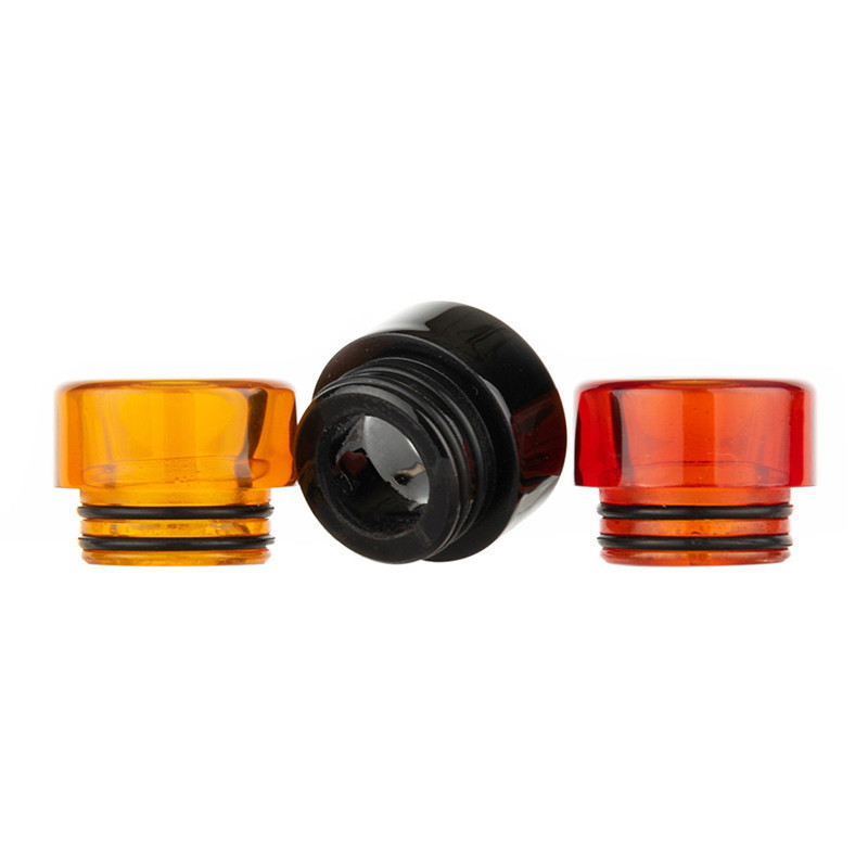 810 Drip Tips En Résine Couleur Unie Translucide Porte-Cigarette Courte Embouchure De Pipe À Fumer Pour 810 Fil Smok RDA RBA Réservoir Atomiseurs Driptips Couverture