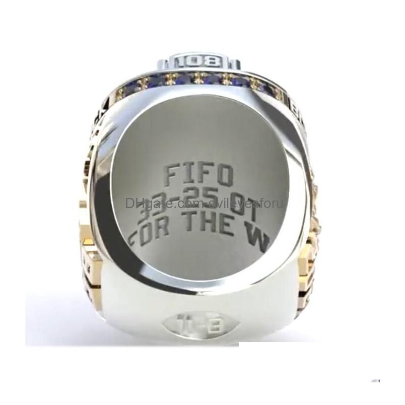 Anéis de cluster Winnipeg Blue Bombers Cfl Grey Cup Team Champions Championship Ring com caixa de madeira lembrança homens fã presente 2023