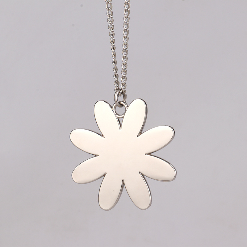 DIY Sublimation Blanc Collier Fleur Transfert De Chaleur Saint Valentin Collier Cadeau Créatif