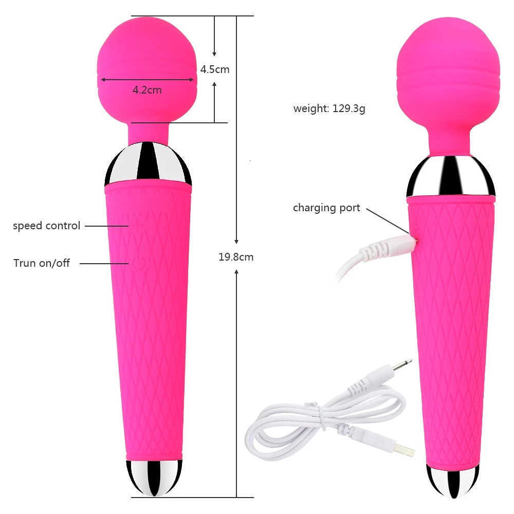 Wibrator av dla kobiety 18 g punktowy masażer potężna magiczna różdżka stymulator wibracyjny wibrujący dildo żeńskie erotyczne