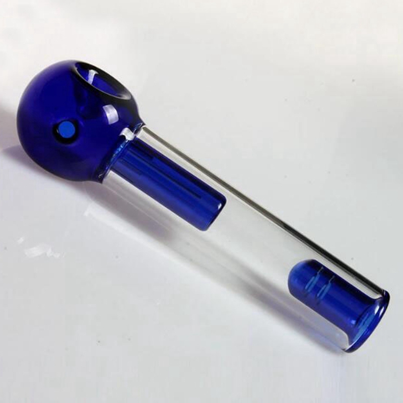 Cool Coloré Épais Verre Tuyaux Herbe Sèche Tabac Filtre Bol Portable Innovant Handpipes Main Fumer Porte-Cigarette Tube DHL