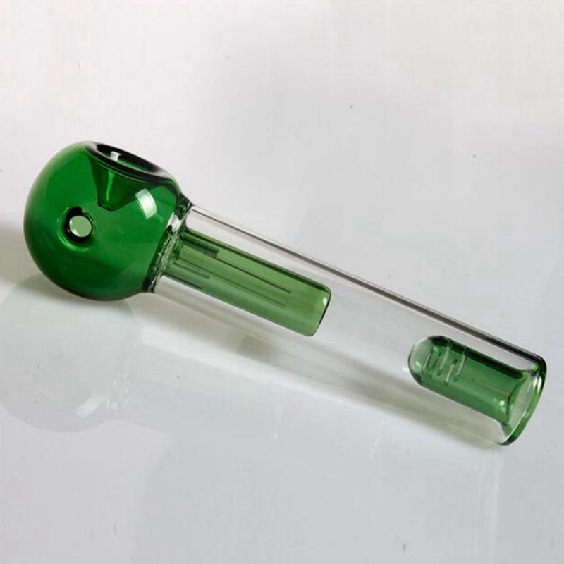 Cool Coloré Épais Verre Tuyaux Herbe Sèche Tabac Filtre Bol Portable Innovant Handpipes Main Fumer Porte-Cigarette Tube DHL