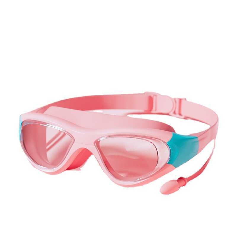 Goggles Children's Waterproof and Anti Fog HD Professional Equipment Private Goggles Swimming Cap Set P230601