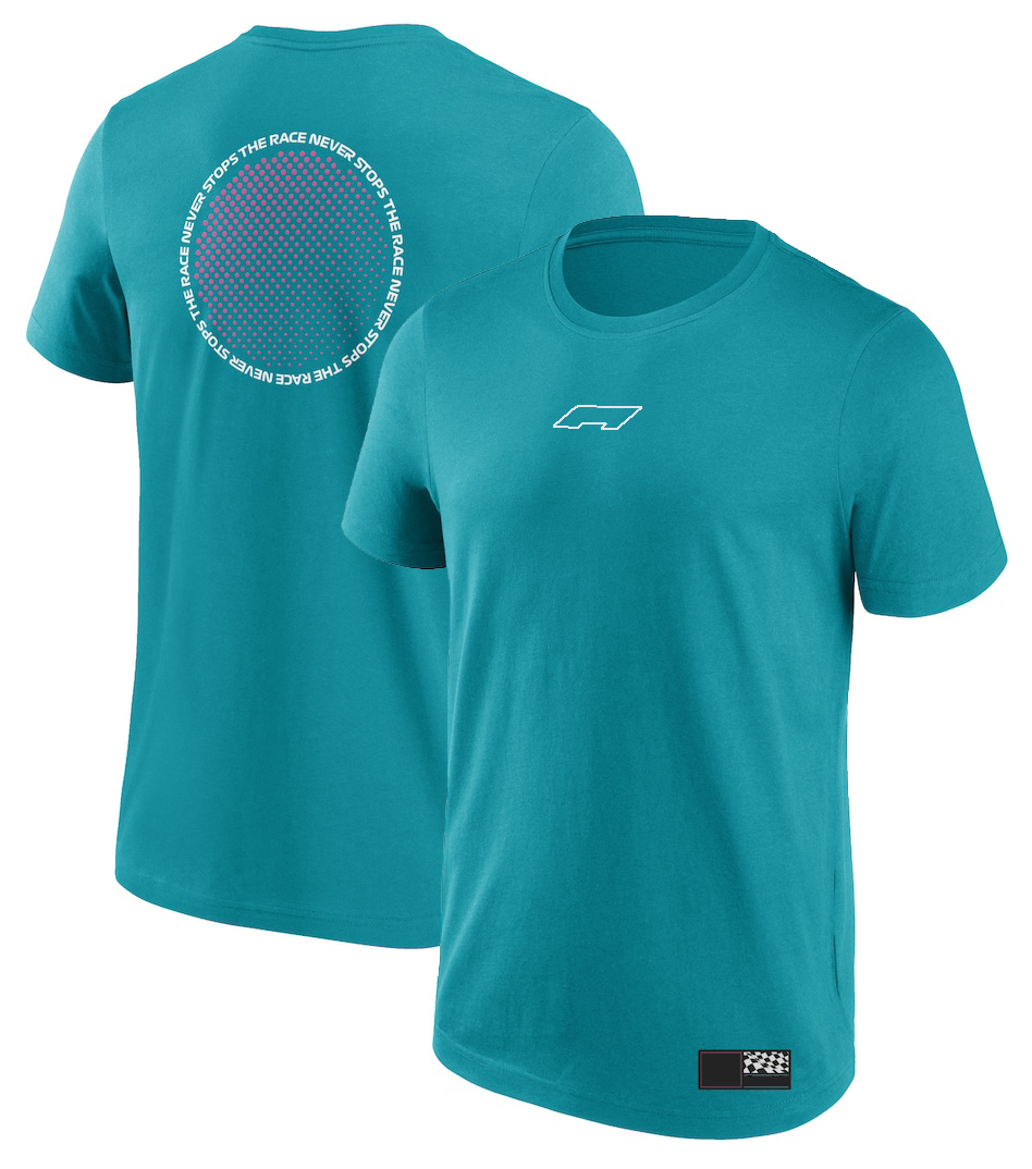 メンズTシャツフォーミュラ1 Tシャツ2024 F1ファッション印刷メンズTシャツレーシング服