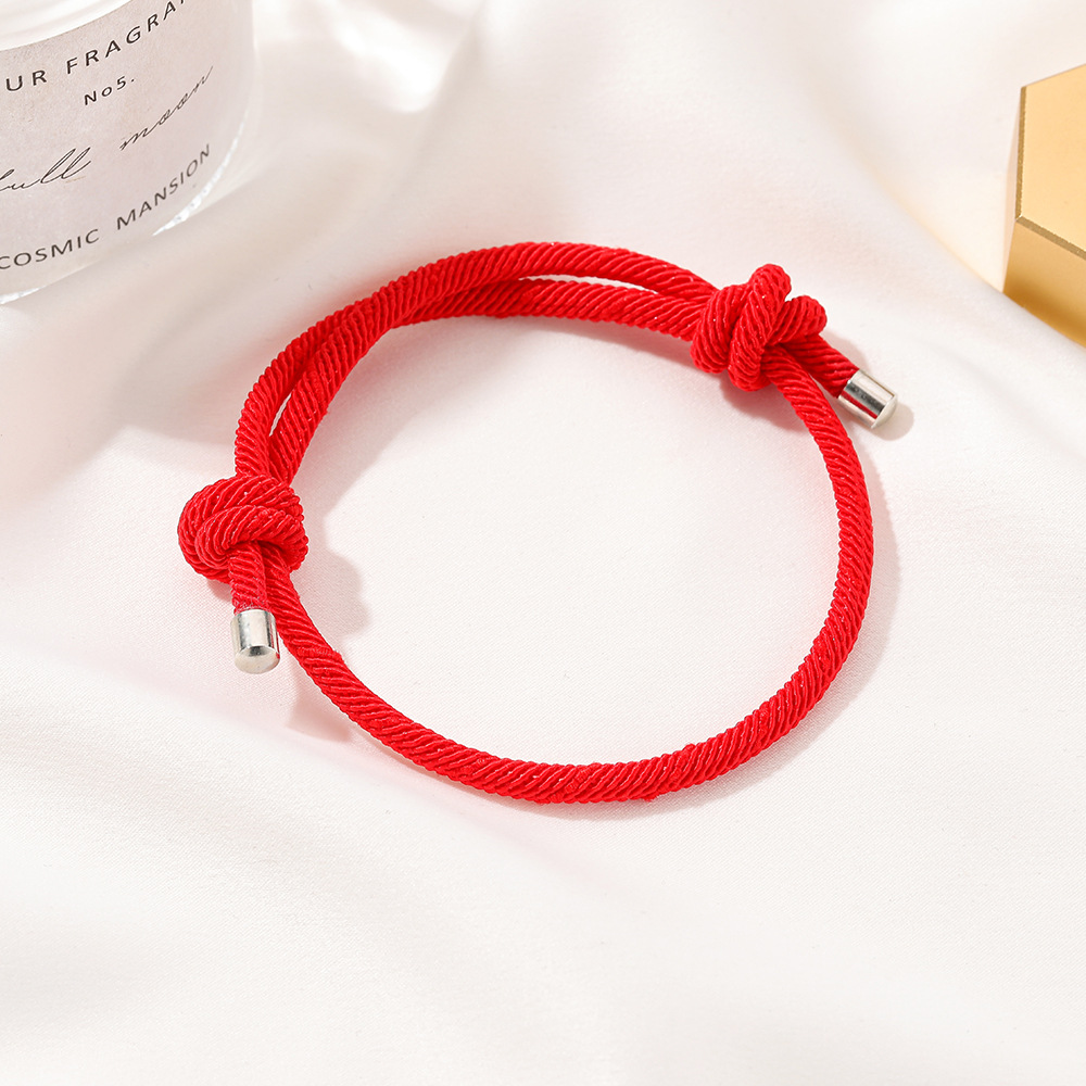 Red String Bracelets for Protection Good Luck Amulet for Success Prosperity Handmade Rope Bracelets Lucky Charm Bangles