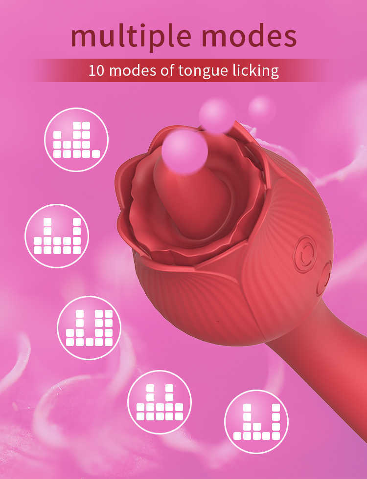 3 in vibratore le donne che leccano stimolatore del clitoride masturbatore a forma di rosa vaginale g spot massaggiatore prodotto esoticoy femminile