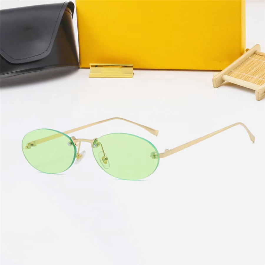 Tasarımcı Oval Güneş Gözlüğü Erkek ve Kadın Retro Güneş Gözlüğü Sürüş Polarize güneş gözlüğü moda metal göz koruma güneş gözlüğü gözlükleri