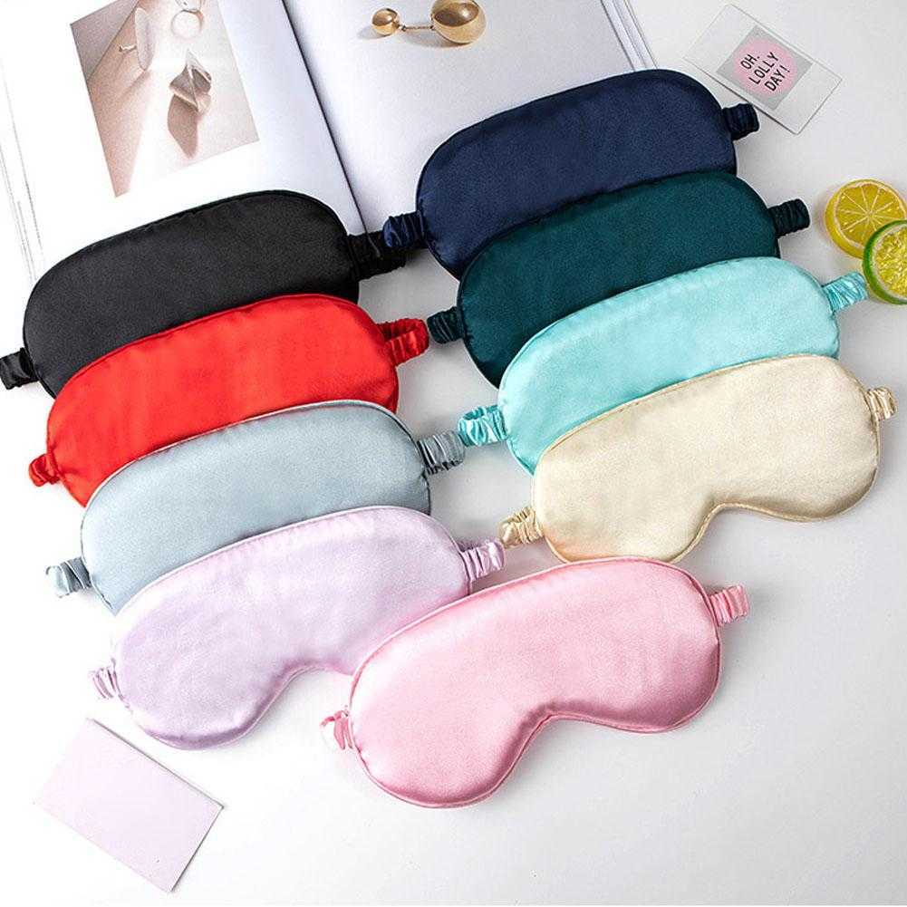 Sleep Masks Sleep Mask Silk Eye Dream Night Mask Cover Soft Relax Eye Bandage Sleeping Blindfold For Women Men Night Nap Heath Nap Eye Shade J230602