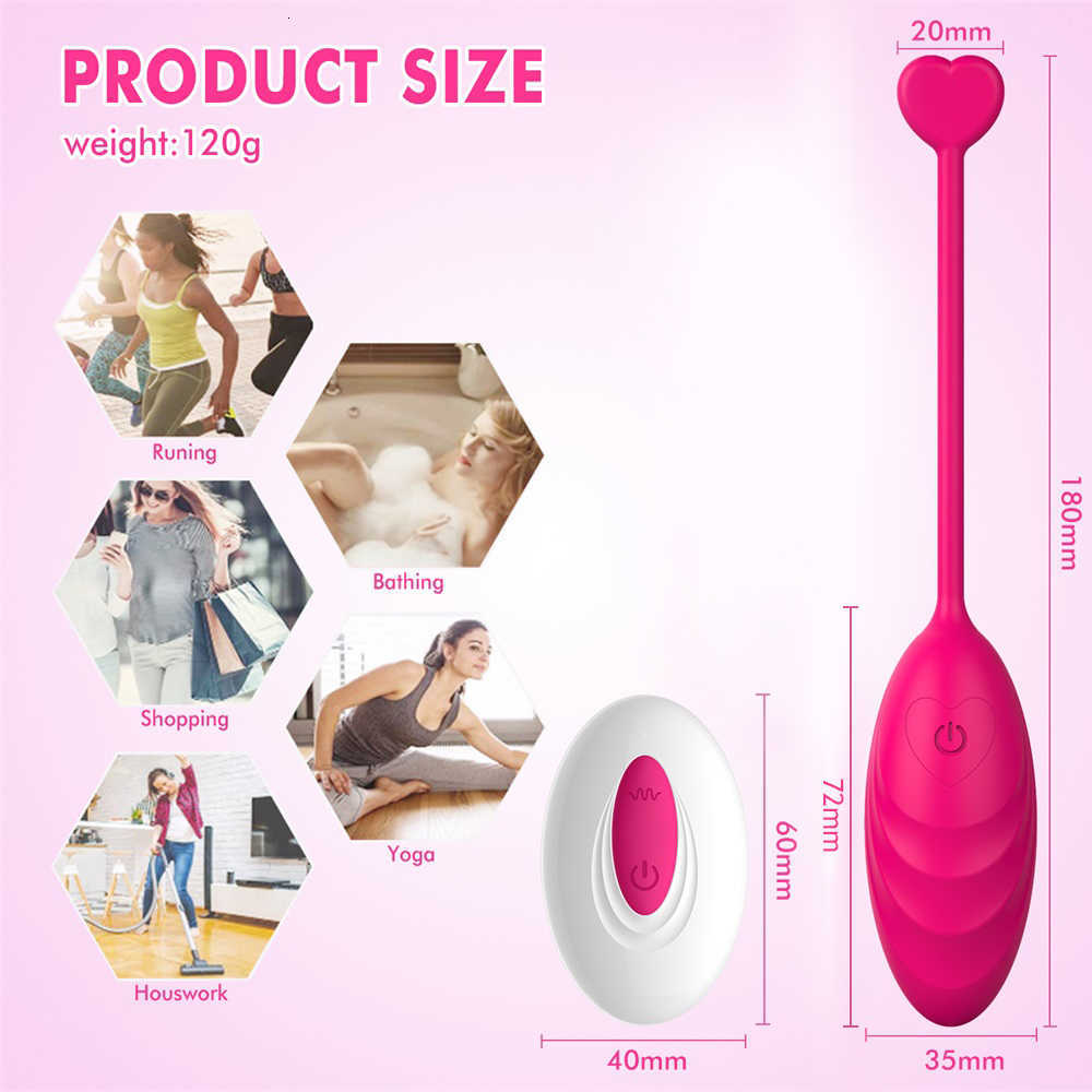 Massager Draadloze afstandsbediening Vibrerend ei voor vrouwen Clitorisstimulator G-spot vibrators Vaginale kegelballen Volwassen