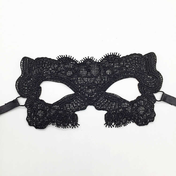 Schlafmasken Heiße Verkäufe Frauen Hohlmaske Sexy Cosplay Spitze Maskerade Augenmaske Dessous Halloween Gothic Zubehör 2N001 J230602