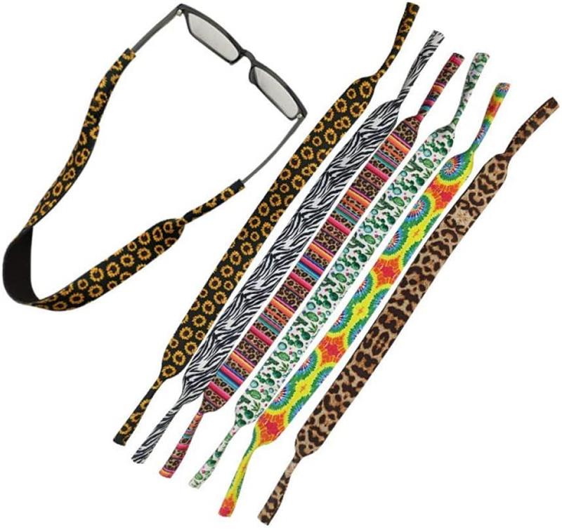 Neopren-Brillenseil, Partybevorzugung, einseitiger Druck, Schwimmen, Ski, Outdoor-Sport, Schutzbrillen-Lanyard