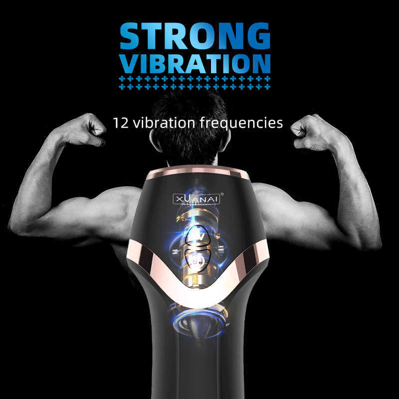 Massager Vibrator for Men Male Masturbator Thrusting Automatic Penis Enlarge Pump Realistic Vagina