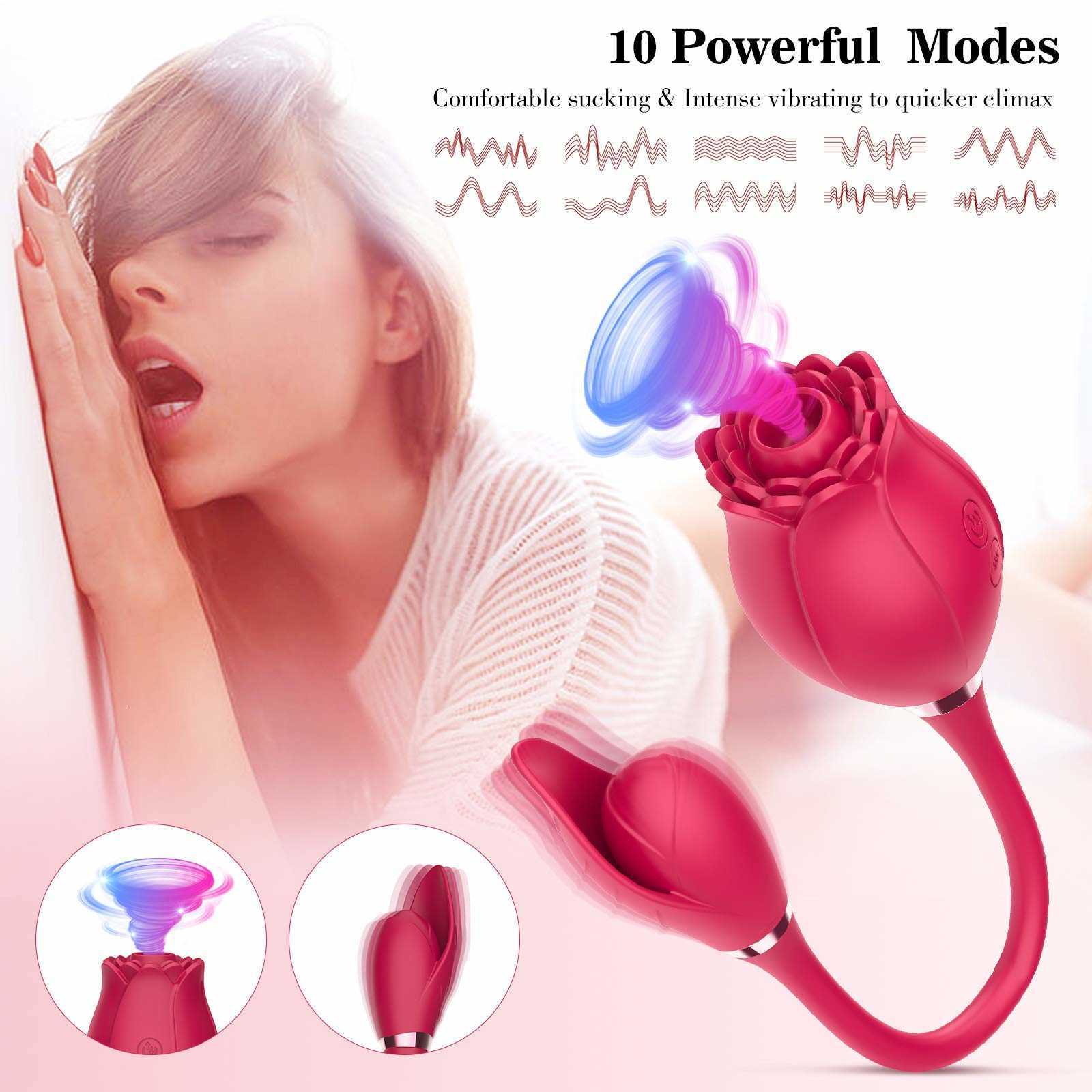 Massaggiatore, vibratore rosa, succhia clitoride con aspirazione uovo vibrante, stimolatore anale vaginale adulti donne