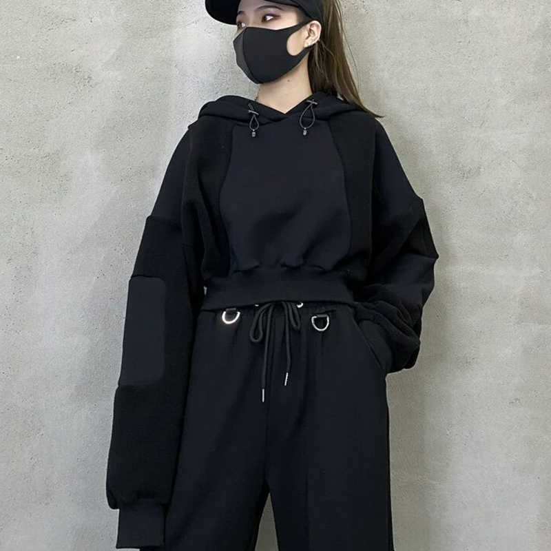 Capris Lucy Ever Punk Pocket Cargo Elastic High Tase Loose Street Clothing Hourglass HARAJUKU Saibl Sain Pantging Pants P230602