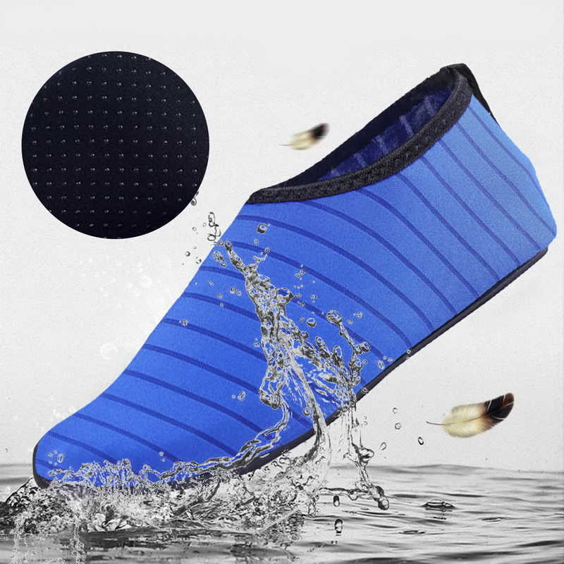 Su Ayakkabıları Unisex Water Anti-Sıdlı Spor Yüzme ve Dalış Yaz Aqua Sandalet Düz Ayakkabılar Plaj Kadın Kilo Kaybı Çorapları P230603