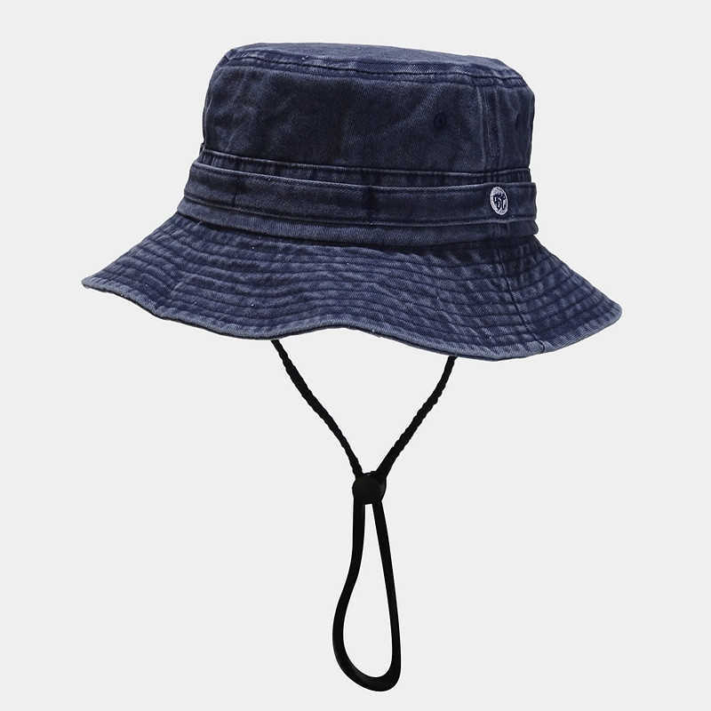 Chapeaux à large bord 2022 pur coton coloré seau pêcheur voyage en plein air chapeau de soleil pour hommes et femmes 130 G230603