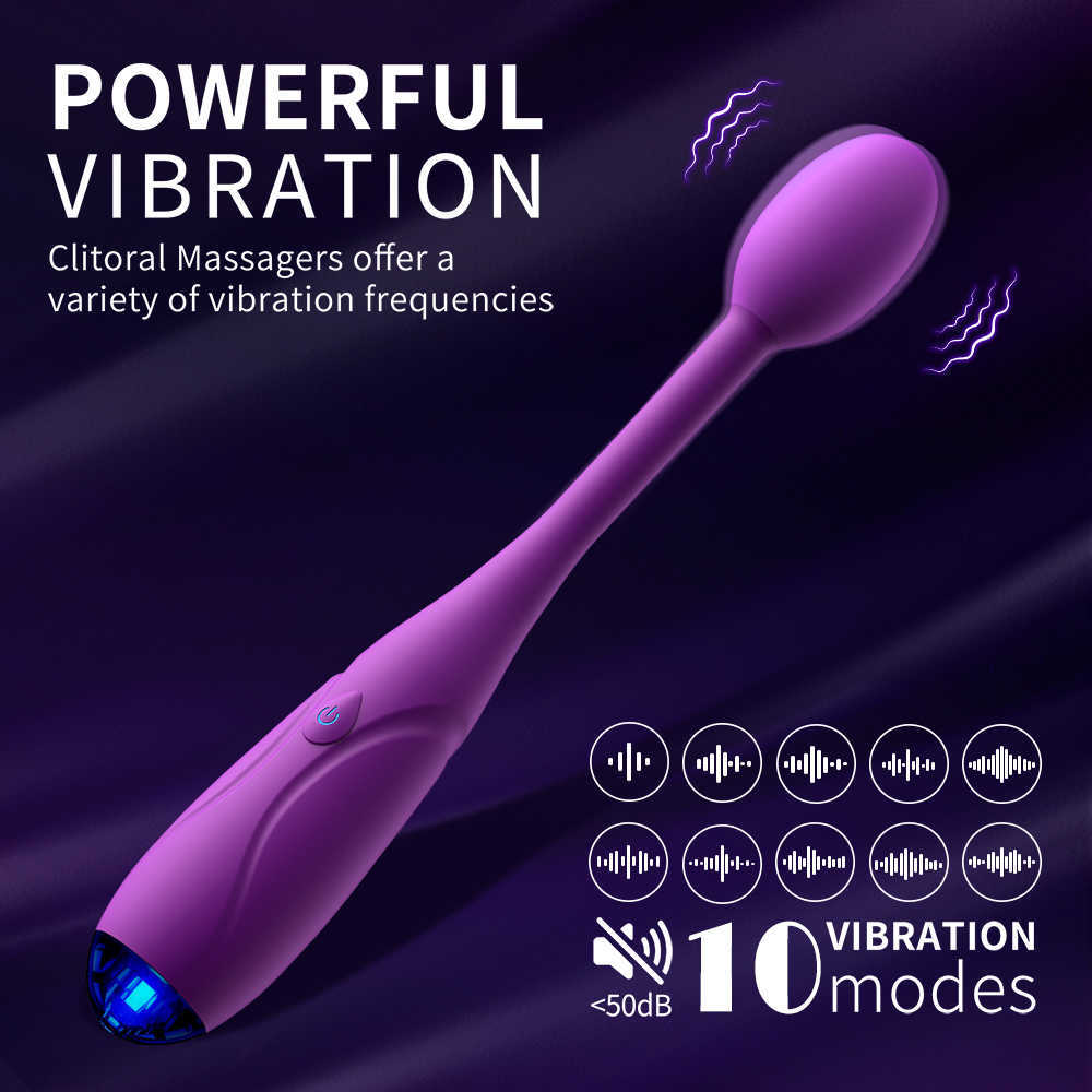 G-Punkt-Vibrator für Frauen, 10 Geschwindigkeiten, leistungsstarker Klitorisstimulator, fingerförmiger Dildo, Nippel, Anal-Vagina-Massagegerät