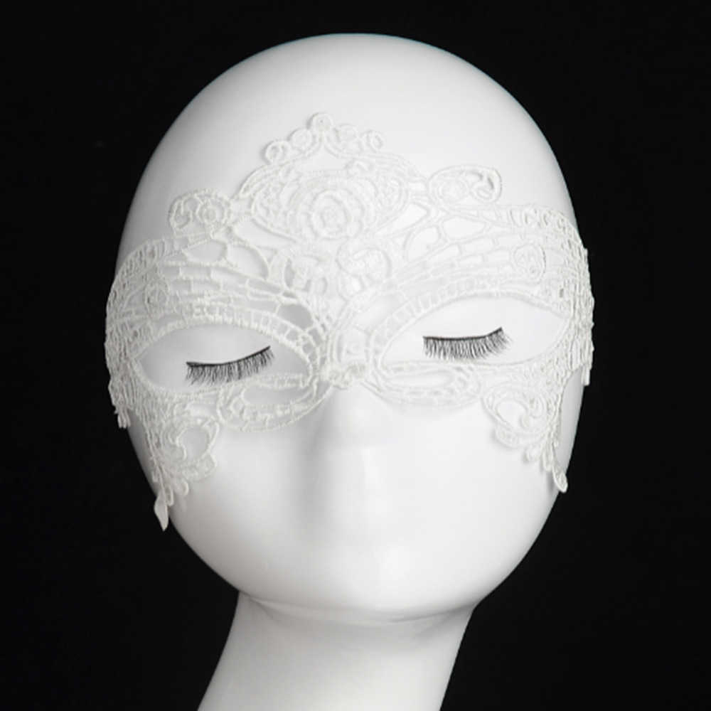 Sleep Maski Kobiety Czarna koronkowa maskarada maska ​​maska ​​PROM Clubwear Gothic Akcesoria Klub nocny Party Seksowna maska ​​oka kostium Lady Prezenty J230602