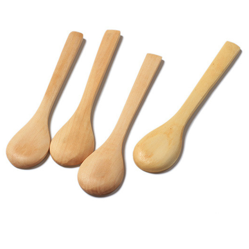 13cmx2.7cm Wooden Spoons Honey Spoon Spoons wood Spoons 6 styles