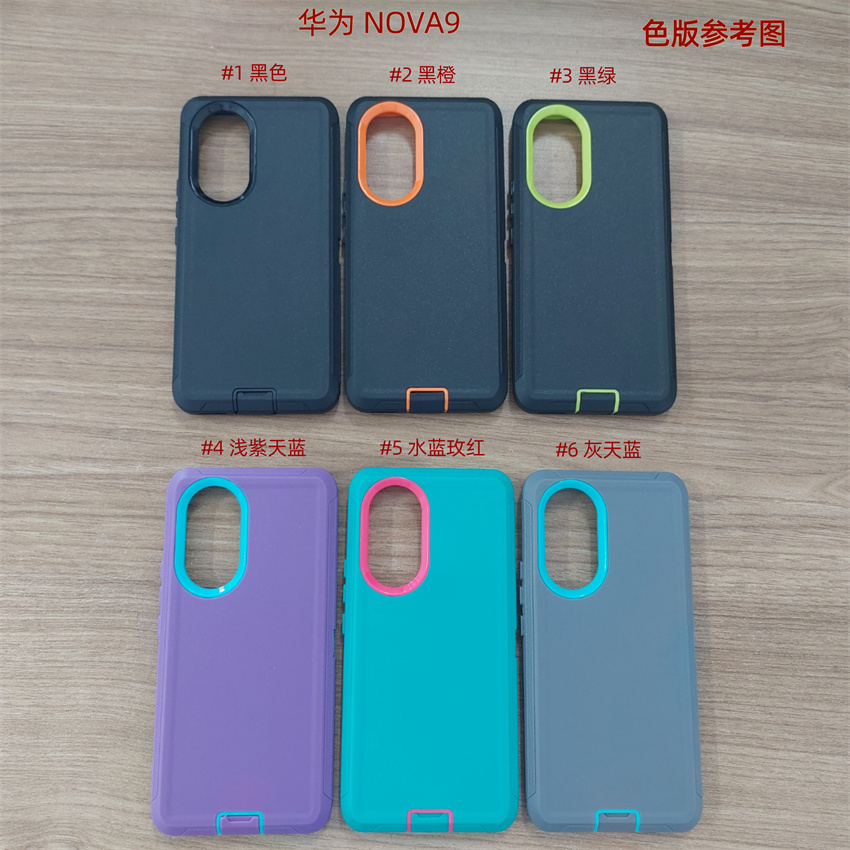 Coque de téléphone Defender pour Huawei Nova 9 Honor X8A X7A X6S 4G Honor Magic 5 Lite Clip de ceinture antichoc robuste Holster Housse de protection de qualité militaire