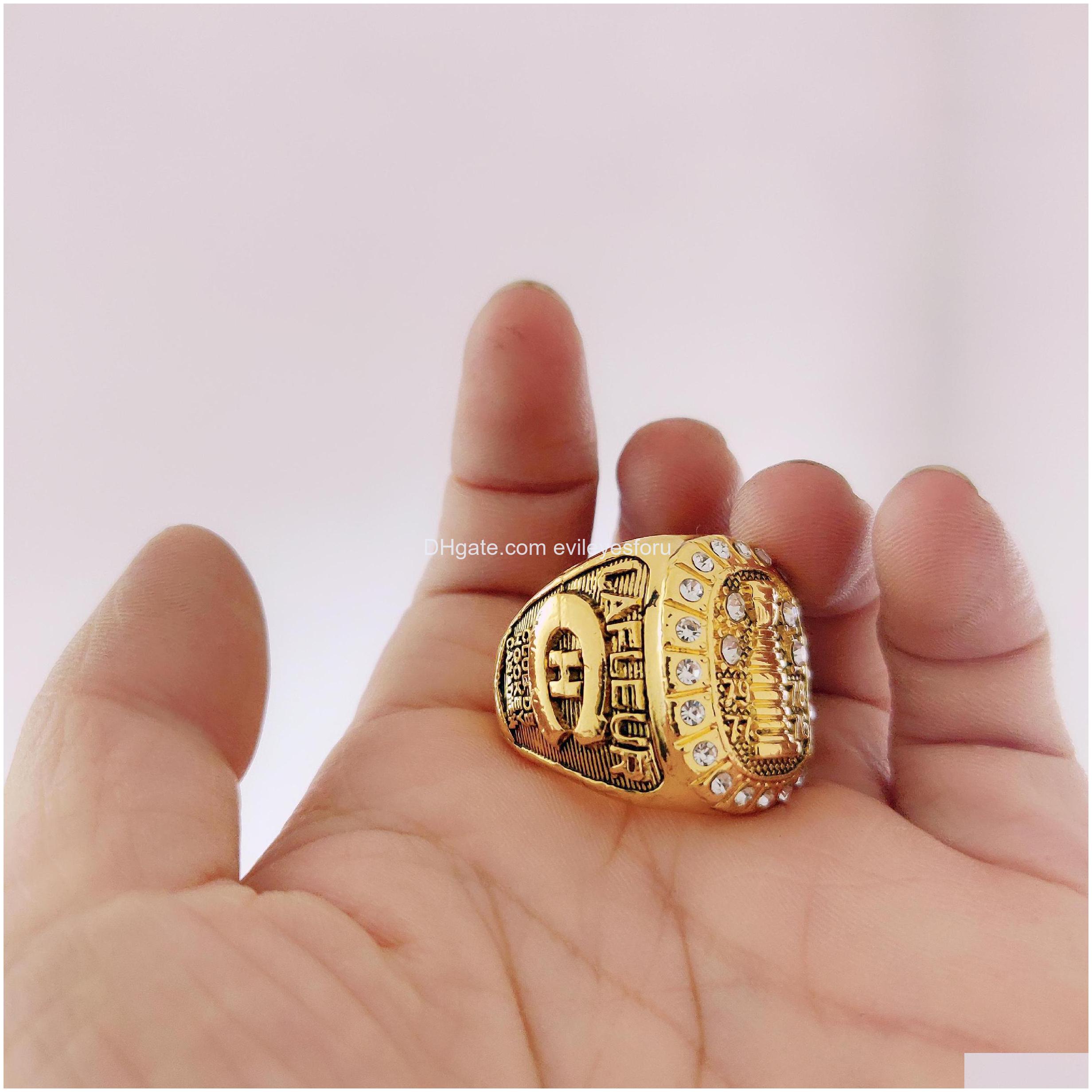 Cluster Rings Wholesale 1979 Championship Ring Fashion Gifts From Fans And Friends Leather Bag Parts Accessories Drop Delivery Jewelr Dhmbj