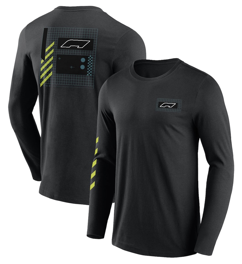 2023 New F1 Formula One Racing T-shirt Leisure Sports Long Sleeve Team Clothing Large Size Quick-drying Men's Clothing Customization