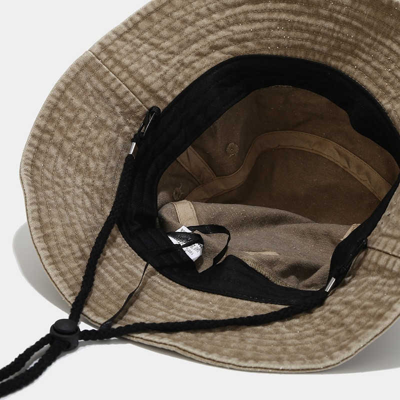 Chapeaux à large bord 2022 pur coton coloré seau pêcheur voyage en plein air chapeau de soleil pour hommes et femmes 130 G230603