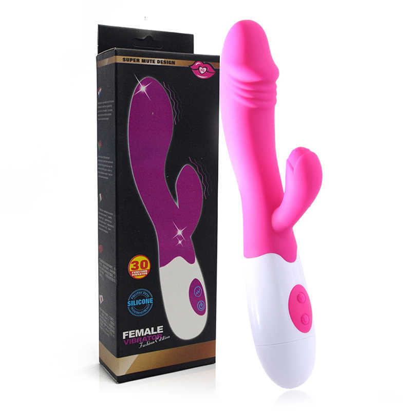 Massagegerät, G-Punkt-Dildo, Kaninchen-Vibratoren für Frauen, Dual-Vibration, Silikon, Masturbation, weibliche Vagina, Klitoris-Stimulationsmassage