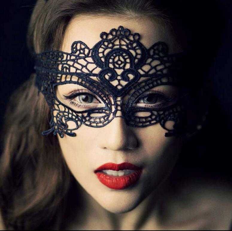 Sleep Maski Seksowna moda pusta koronkowa maskarada maske maska ​​księżniczka impreza