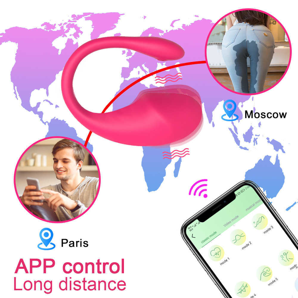 App massaggiatore Bluetooth vibratore vibratore g spot stimolatore donne controllo a lunga distanza uovo vibrante clitoride femminile