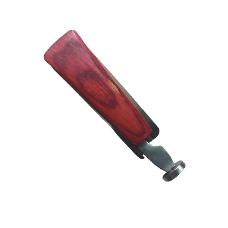 Smoking Pipes Red sandalwood thickened fully laminated wood three in one metal smoke knife