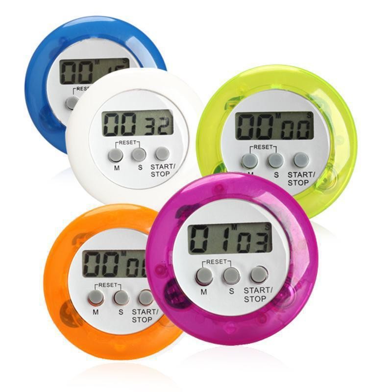 OEM Wit Magnetisch LCD Digitale Keuken Countdown Timer Alarm met Standaard Kookwekkers