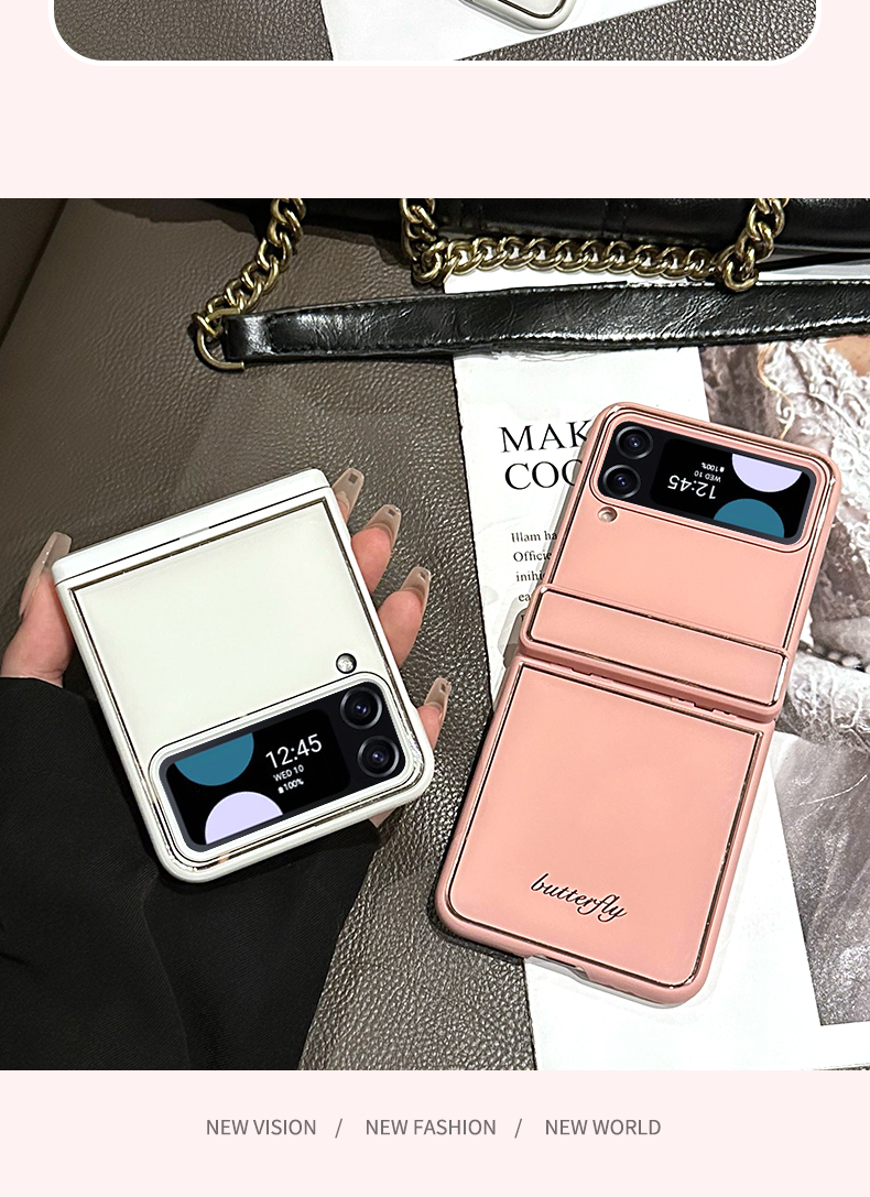 Роскошный акриловый гибридный телефон для телефона Vogue для Samsung Galaxy Folding Z Flip3 Flip4 5g Прочный