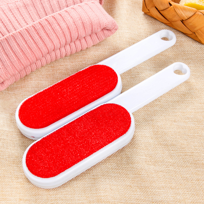 Vêtements à peluche réutilisables à double face Remover Coiffures de animaux Removements de brosse statique Brouss de broussailles Brosse épilatrice Pullatage Nettoyage ménage HZ113