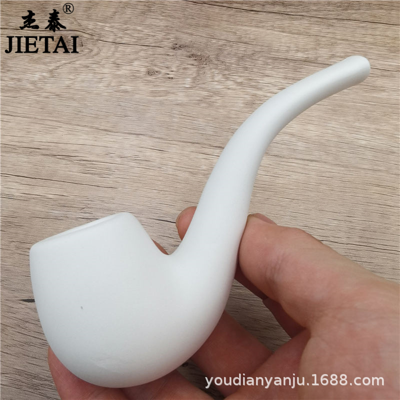 Трубы для курения персонализированные и простая чистая белая керамическая сухая труба