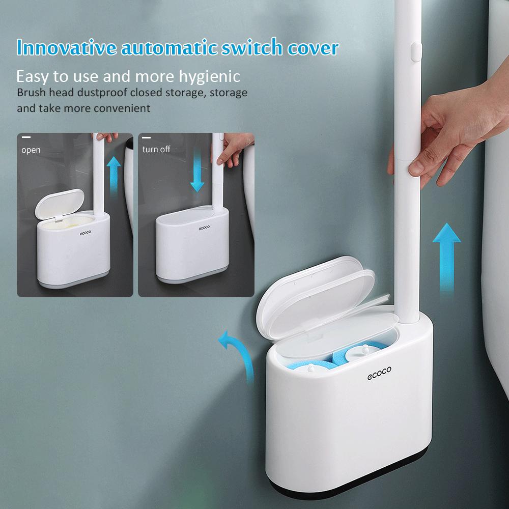 Brushes WallMounted Disposable Toilet Brush Household No Dead End Toilet Cleaning Brush Set Toilet Cleaning Artifact Not Dirty Hands