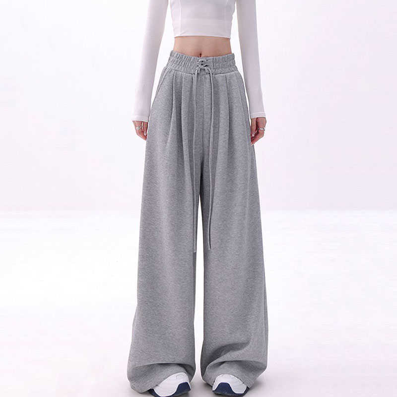 Capris Lucifer Spring Summer Wide Leg Trousers High Latitude Casual Sports Women's Y2K Street Clothing Bag Straight Pants P230602