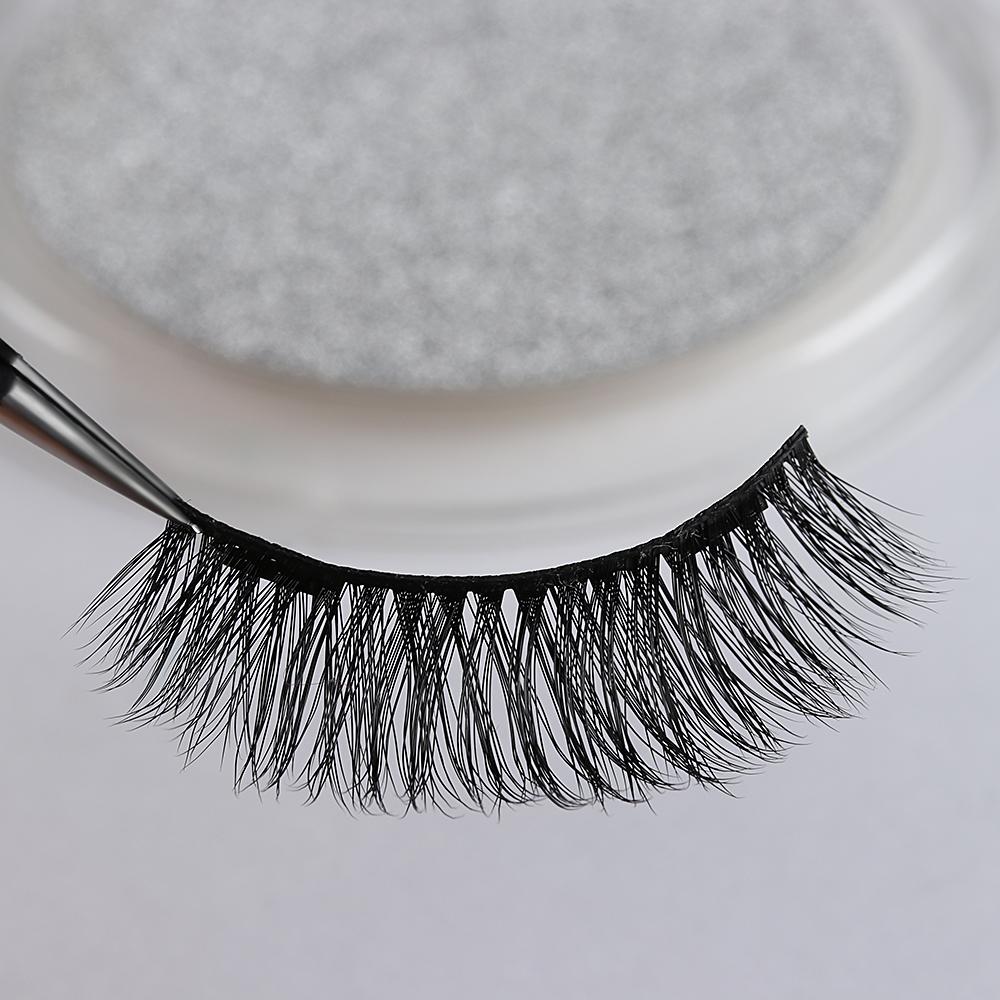 Brushes Handmade Dual Magnetic False Eyelashes Full Strips Fake Eye Lashes Reusable Voluminous Thick Eyelashes Makeup Extension