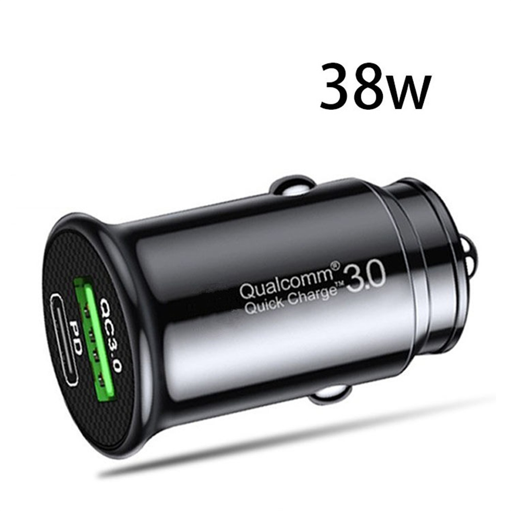 38W Fast Quick Charging PD USB C Car Charger Type c QC3.0 12W Auto Power Adapter Car Charger For Samsung S20 S22 S23 Iphone 12 13 14 15 Htc tablet PC android phone