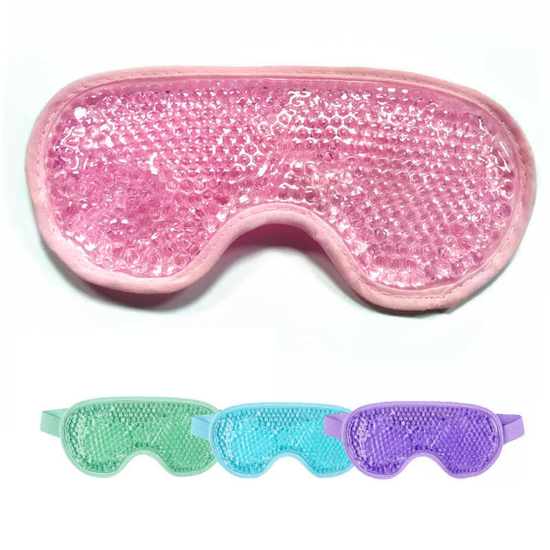 Maschere il sonno Nuova maschera gli occhi in gel Perline riutilizzabili la terapia del freddo caldo Rilassante Maschera gli occhi in gel di bellezza rilassante Occhiali il ghiaccio a pelo Maschera dormire J230602