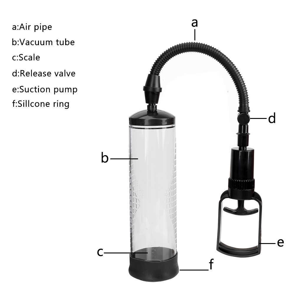 Massager 235mm Penis Pump Cock Enlargement for Men Glans Sucking Extender Male Masturbator Exerciser Erotic Adults Shop