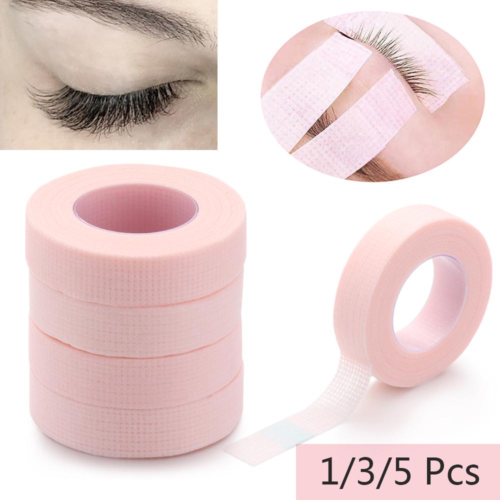 Outils 3/5 rouleaux Rose Rose Extension du cil Extension Professionnel Antiallergy Tissu micro-Micropore Easy Tear False Fals Cils Greffing Tool