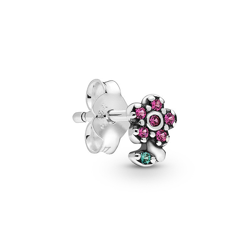 925 Silver Fit Pandora Oorbellen E Series Oorbellen Single Style Notes Veelzijdig Temperament Fine Oorbellen Sieraden