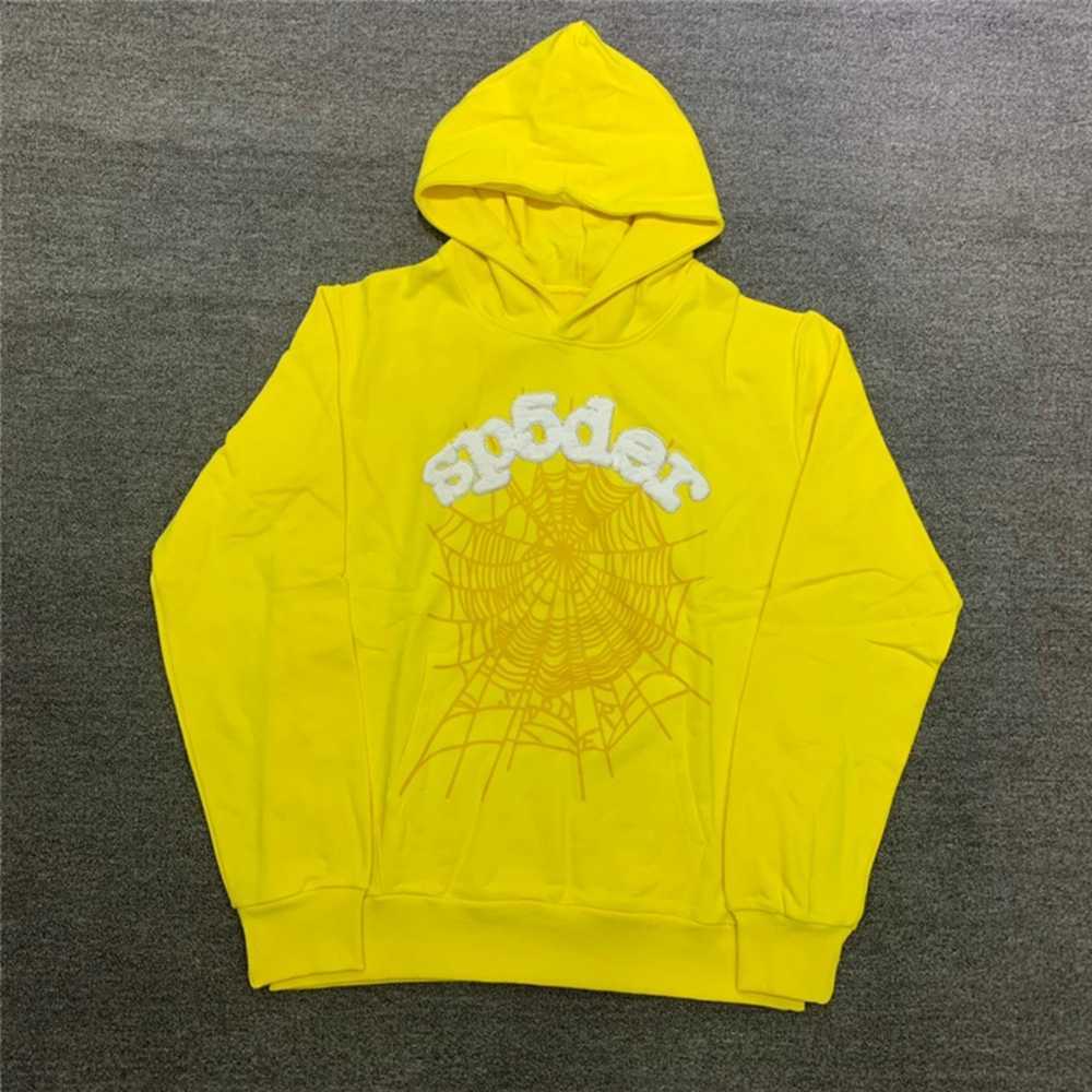 Tasarımcı SP5der 555555 Gençlik Hoodie Thdp555555 Kabarık Kazak Sweatshirt Mesh Pria Wanita Kualitas Tinggi Fabrika Satışları