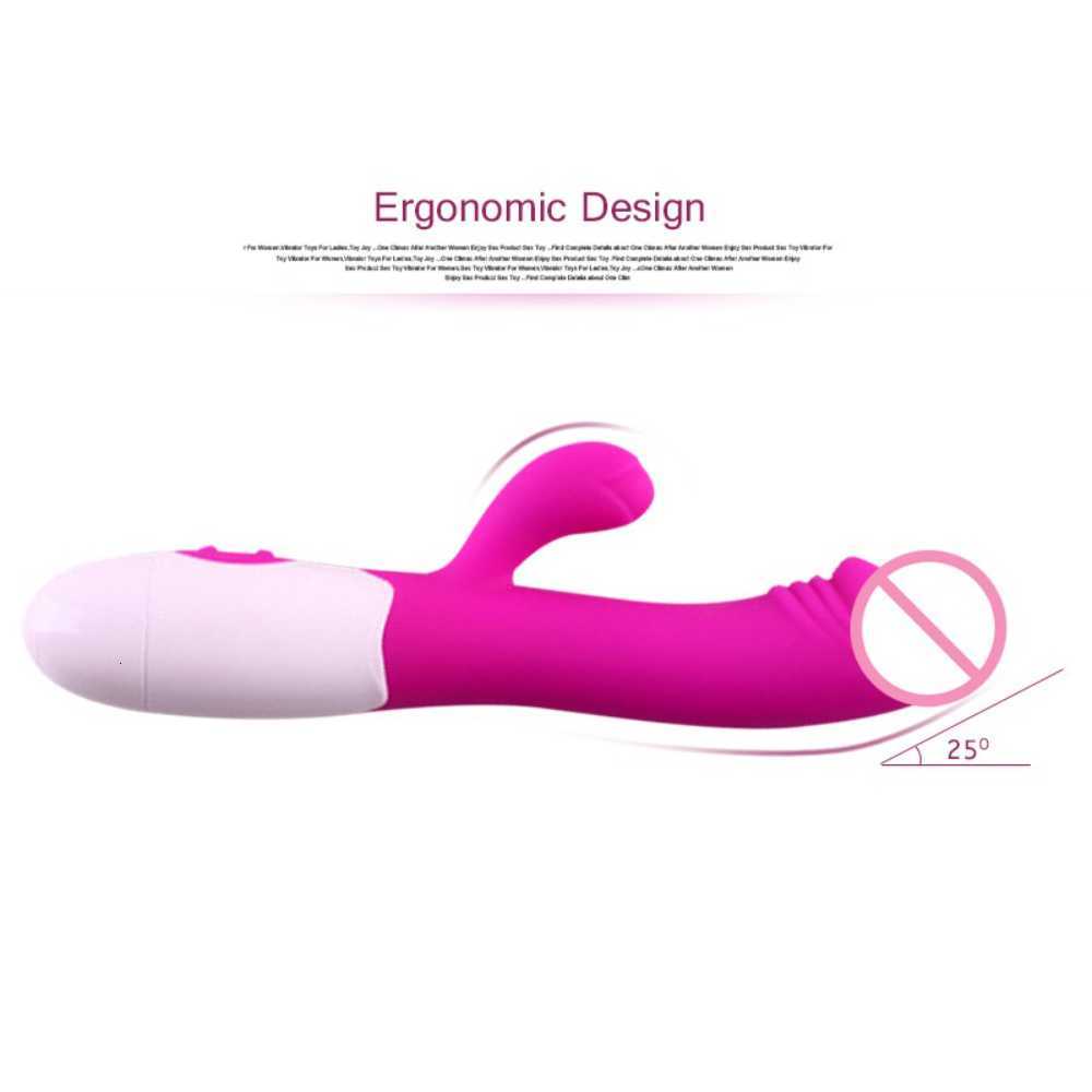 G Spot Rabbit Vibrator Dildo vibrerande för kvinnor Dual Silicone Waterproof Female Vagina Clitoris Anal AV Stick