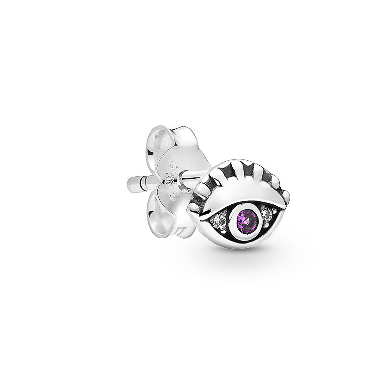 925 Silver Fit Pandora Oorbellen E Series Oorbellen Single Style Notes Veelzijdig Temperament Fine Oorbellen Sieraden