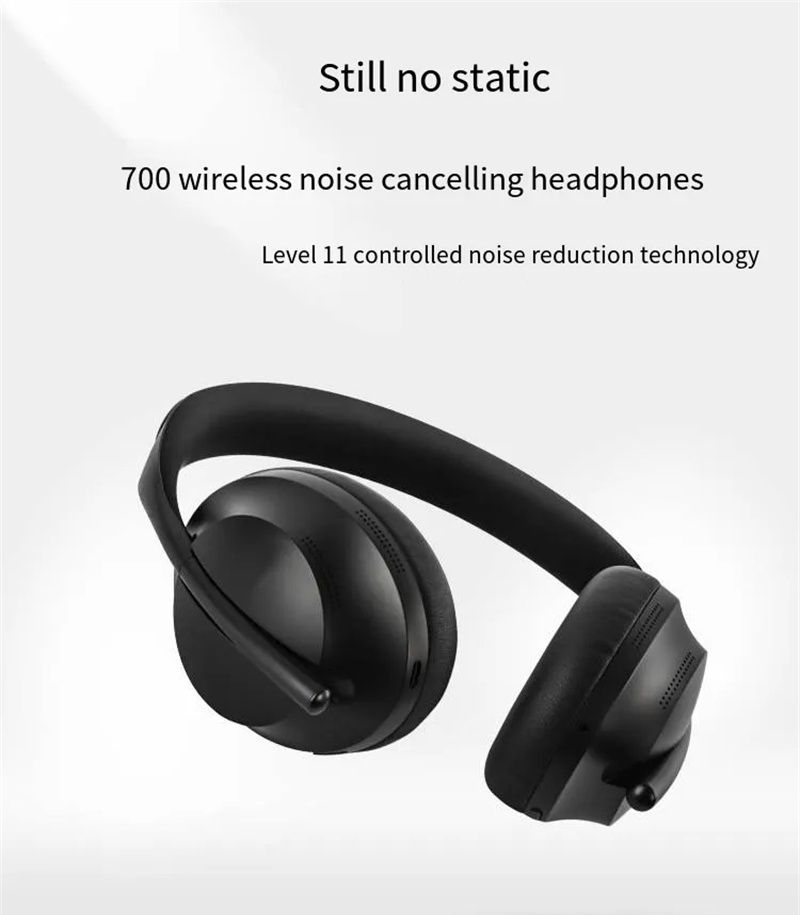 NC700 EARDPONE bezprzewodowe Bluetooth Earchphone Sports Portable Pasek skórzany obudowa ciężka Bass Business High Bateria Life Hałas Anulujący słuchawki