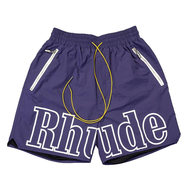 shorts de designer de verão shorts masculinos shorts rhude shorts de praia de rua alta homens desgaste de rua vermelho azul preto roxo calças masculinas esportes versáteis shorts casuais soltos